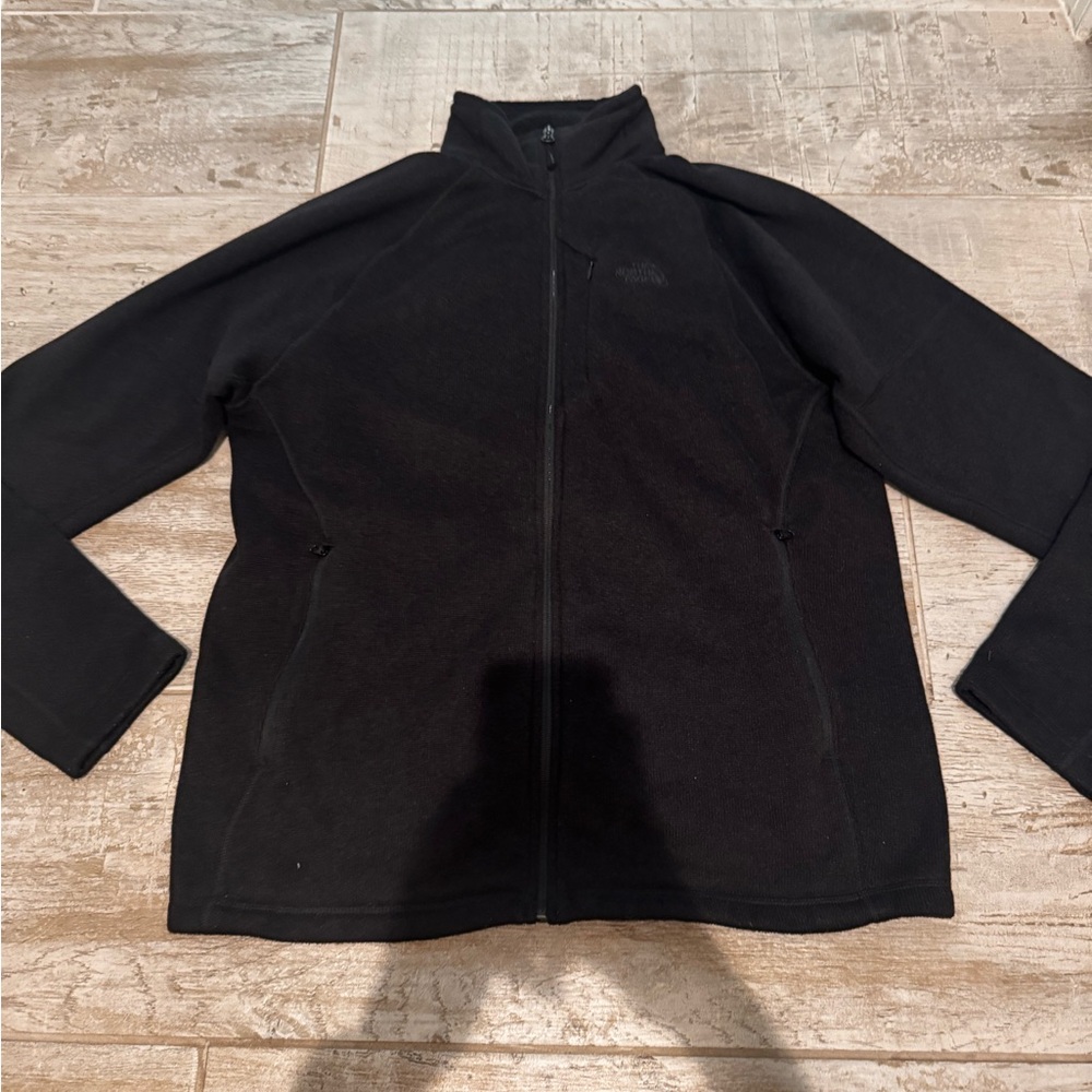 Men's Black North Face Zip Down Jacket Size M